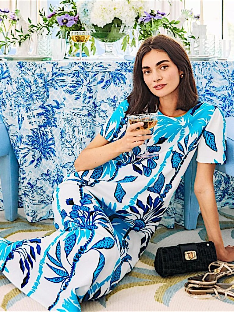 Lilly Pulitzer Charlee Maxi Dress In Coconut/Swayin In The Breeze Nwt - Size 8